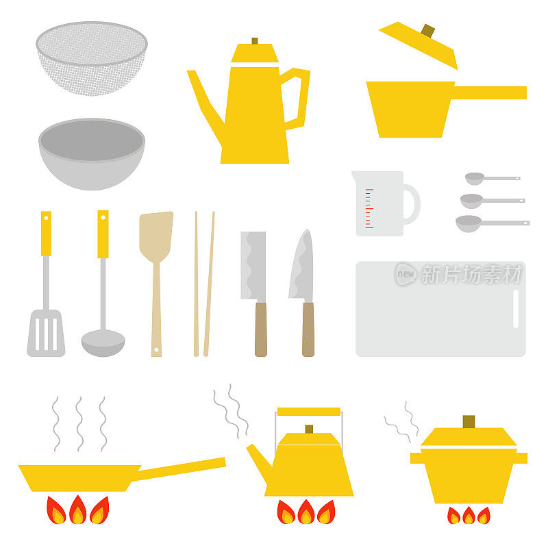 set of cooking tool